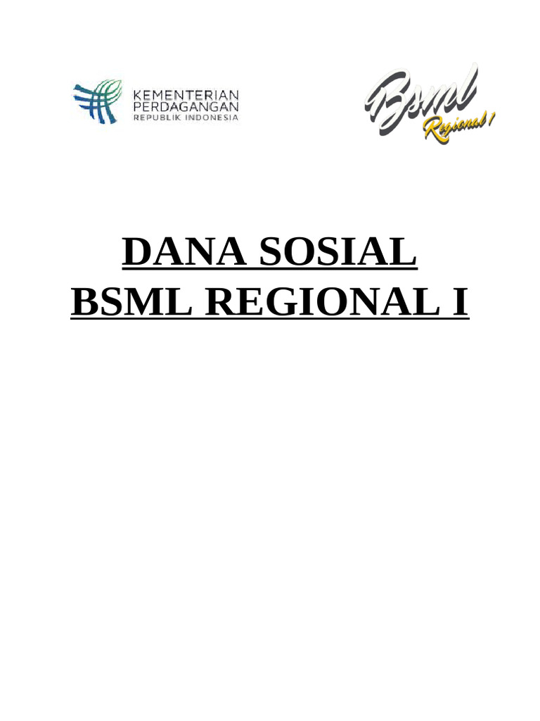 Anggaran Dasar 2025- Dana Sosial Bsml Regional i | PDF