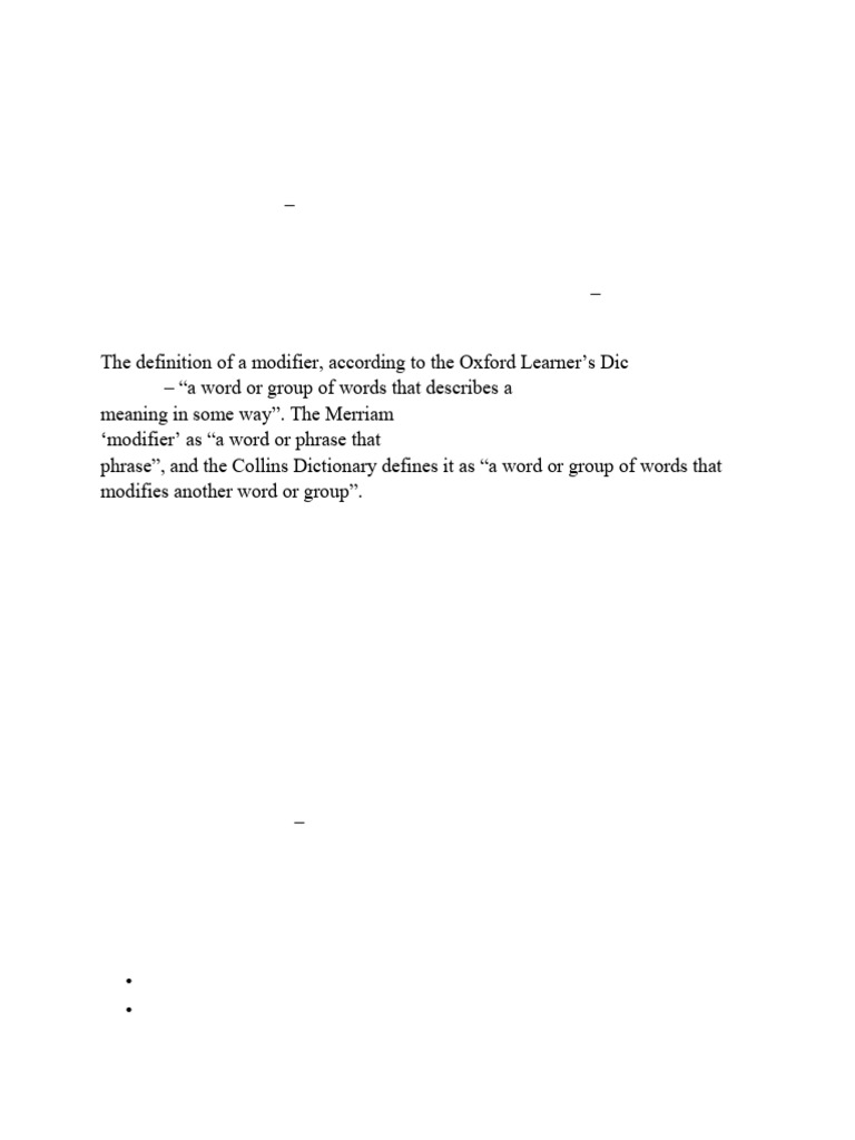 Lec - 11 Modifiers As Adjective and Adverb | PDF | Adverb | Adjective