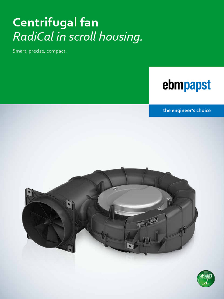 Centrifugal Fan RadiCal in Scroll Housing | PDF | Mechanical ...