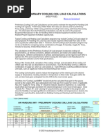 AHU Performance and Capacity Calculation | PDF | Humidity | Flow ...