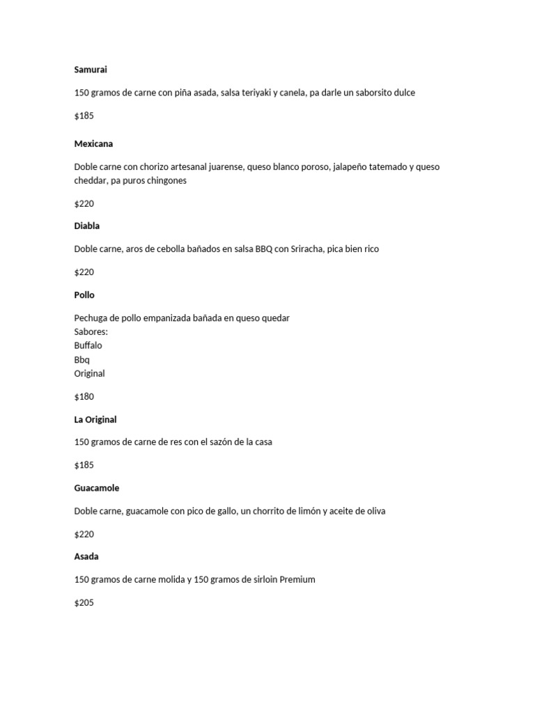Menumenumenu | PDF | ensalada | Alimentos