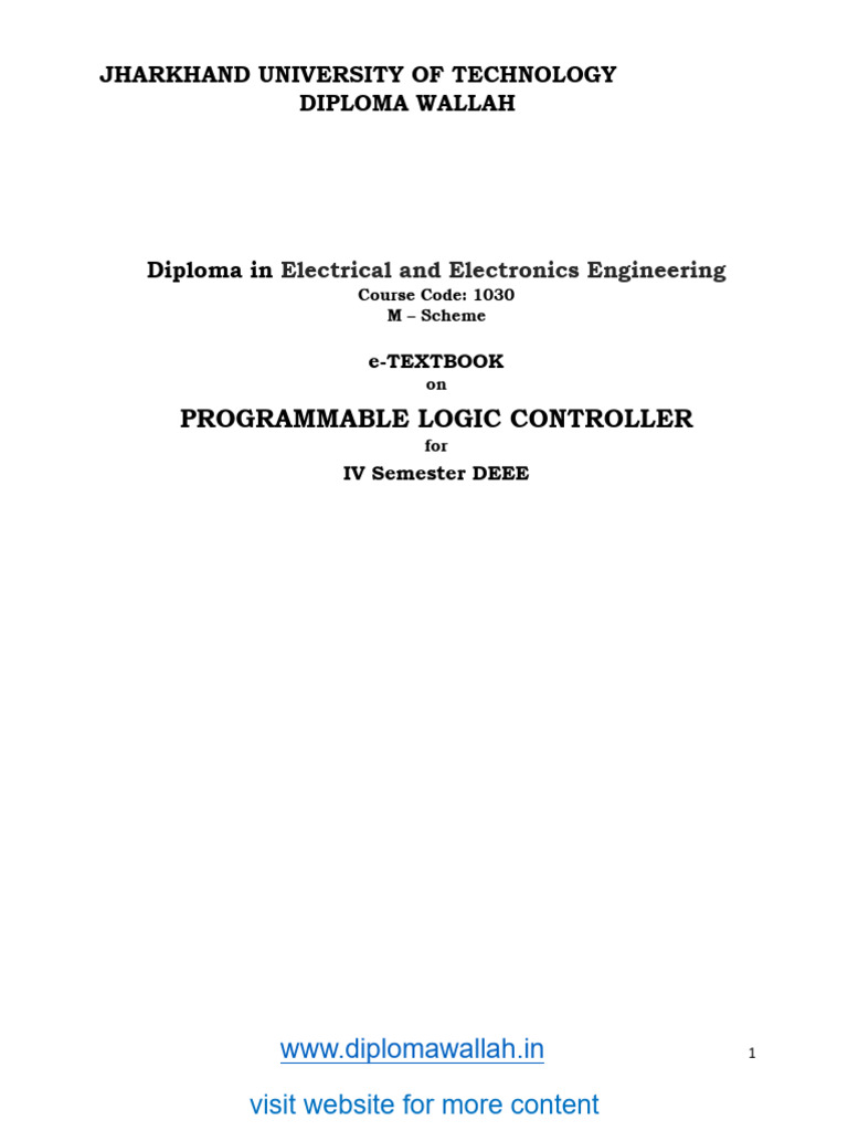 PLC TYPED NOTES | PDF | Programmable Logic Controller | Automation