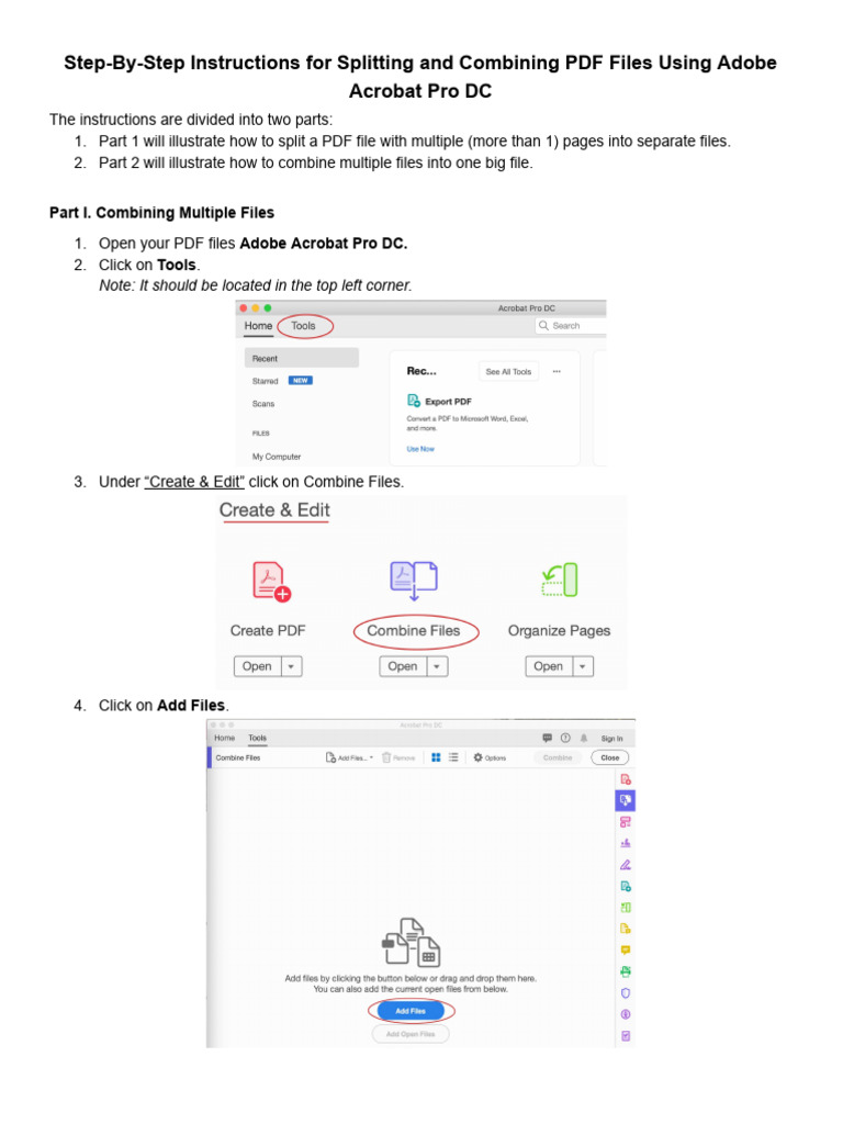 Combining and Splitting PDF Files | PDF