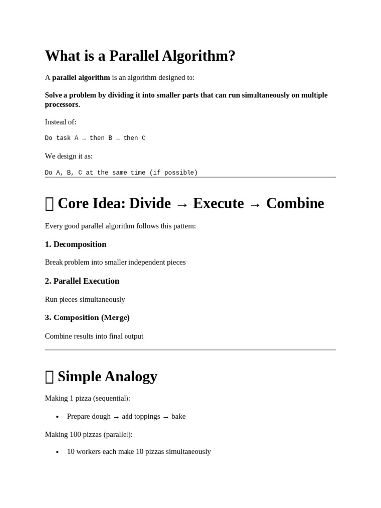 Parallel Algorithm and Architecture (1) | PDF | Parallel Computing ...