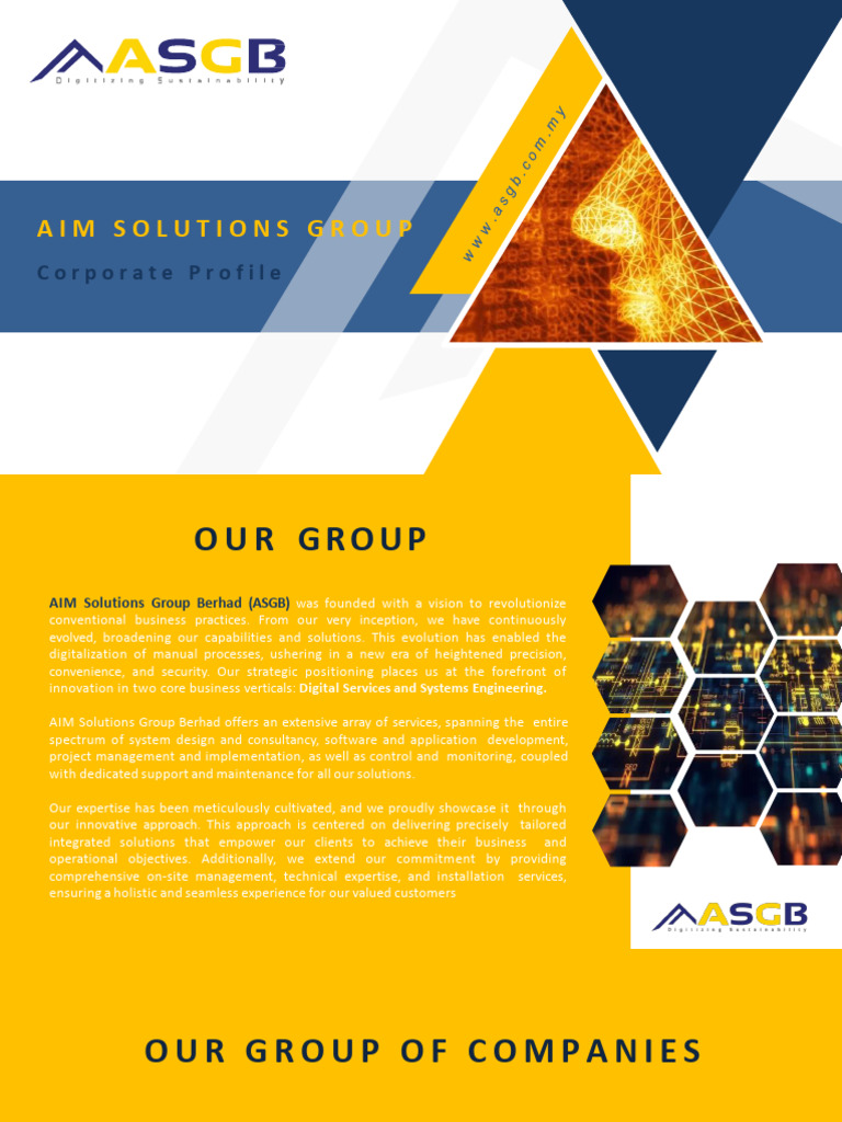 Asgb Corporate Profile | PDF | Fiber To The X | Data Center