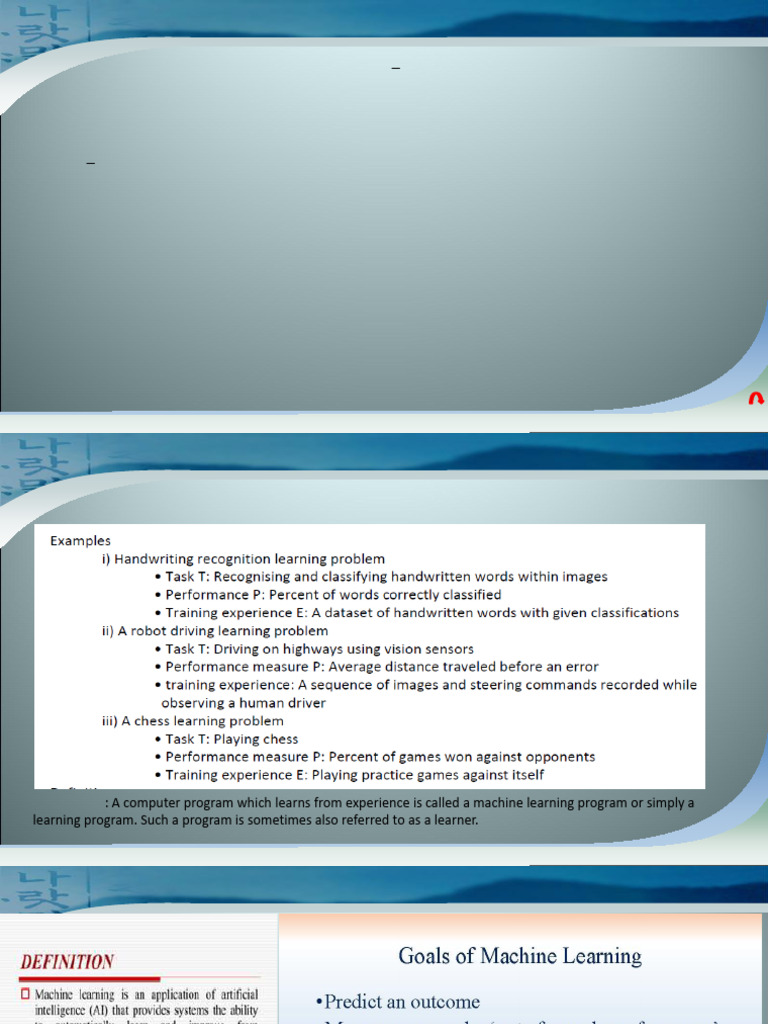 Part3_unit1_introduction to Machine Learningn | PDF | Machine Learning ...