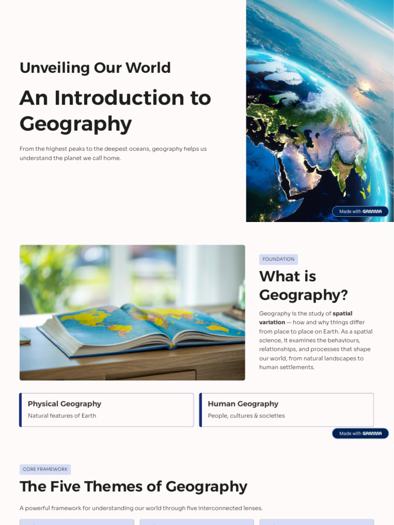 An Introduction to Geography | PDF | Geography | Earth