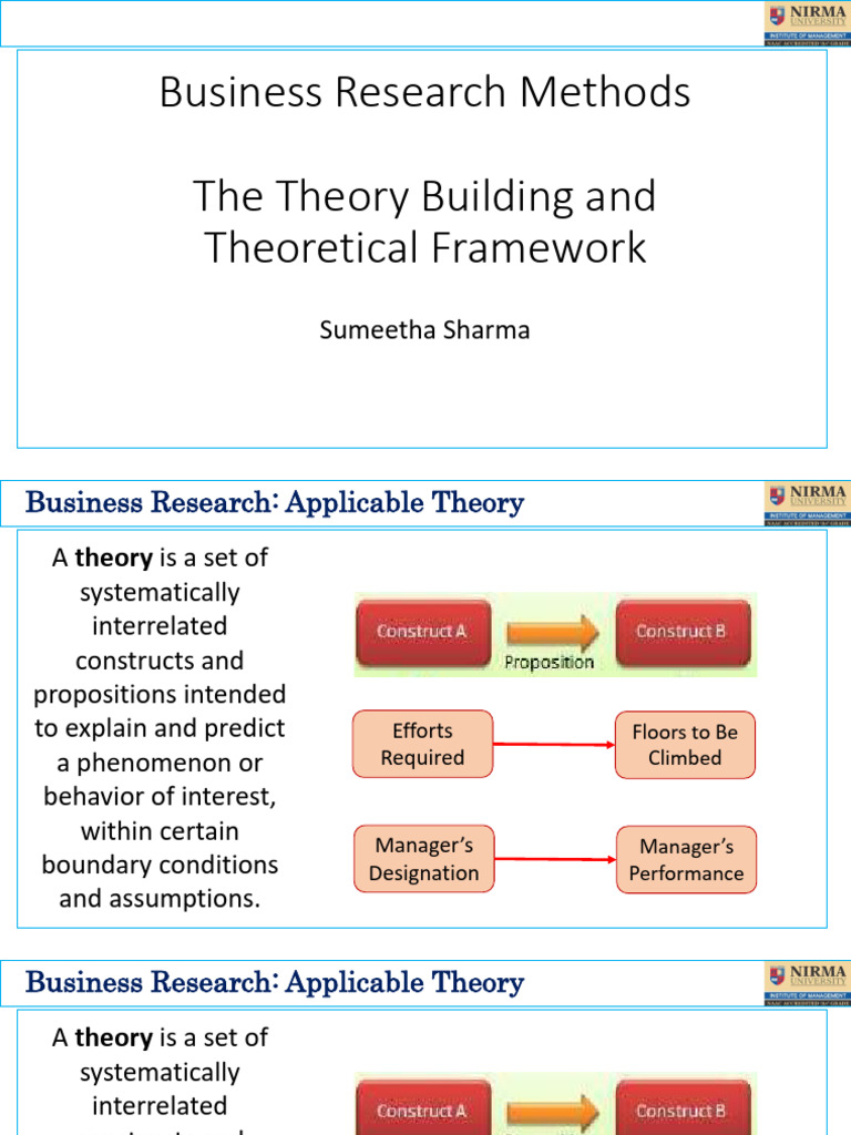BRM Session 4_Theory Building Framework | PDF | Theory | Hypothesis