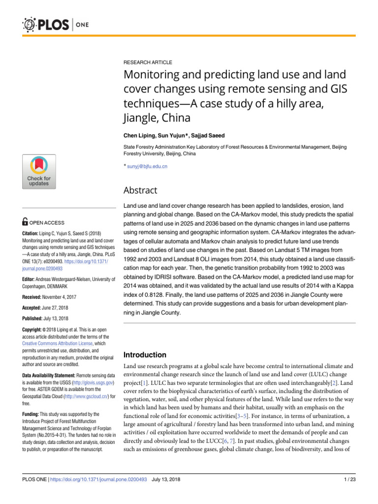 File | PDF | Land Use | Geographic Information System