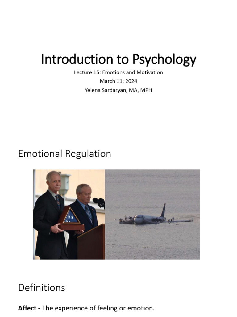 Lecture 15 | PDF | Emotions | Feeling
