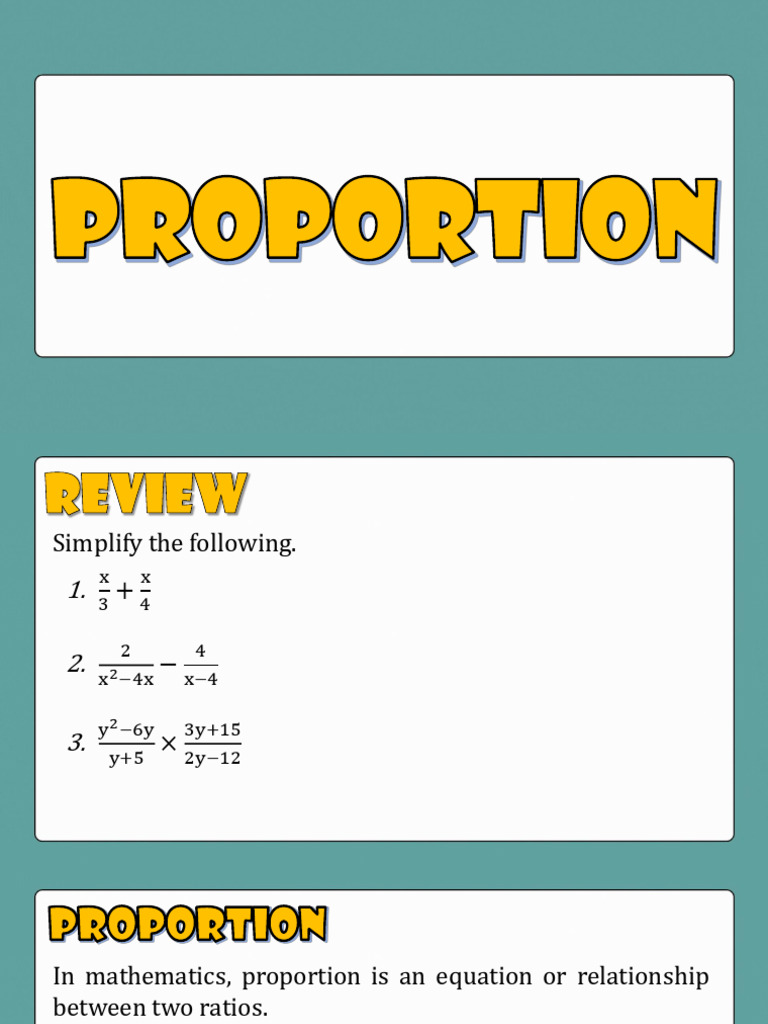 Grade 9 Proportion | PDF | Ratio | Mathematics