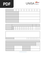 Unisa DSAR03 Form | PDF