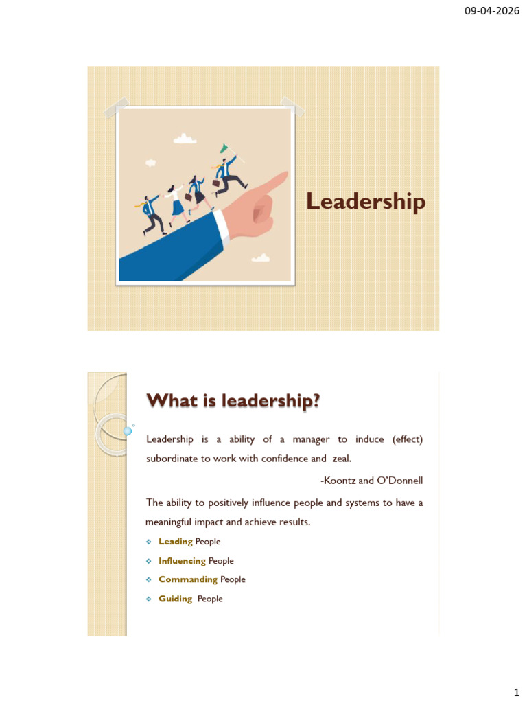 9. Leadership | PDF | Leadership | Applied Psychology