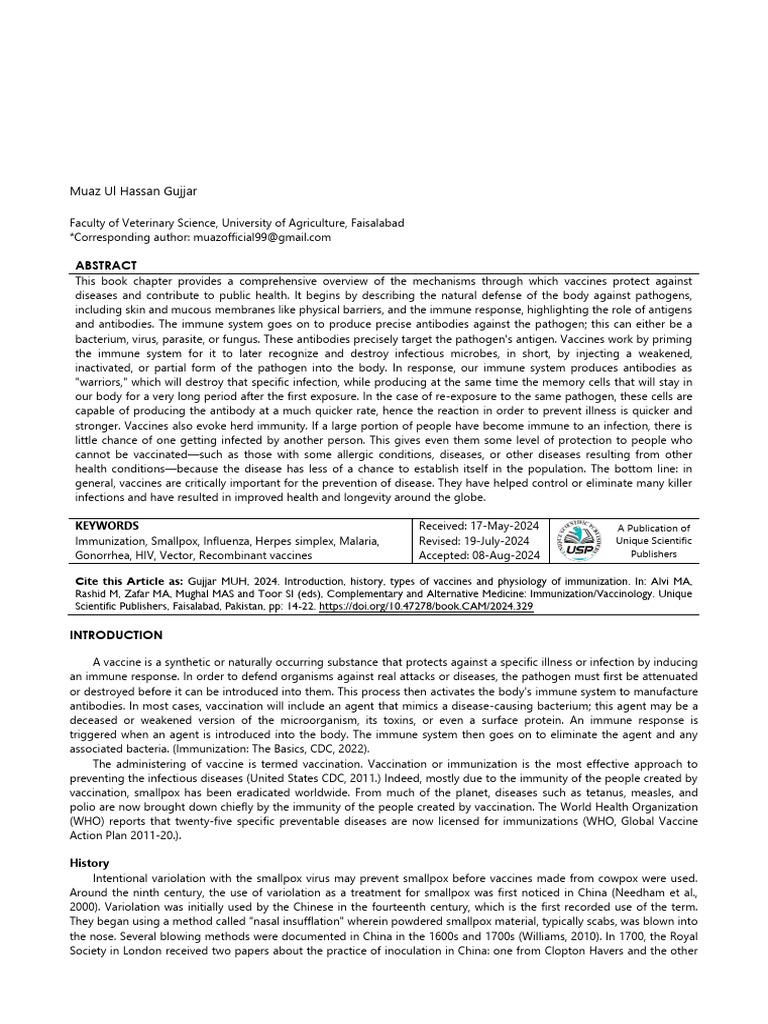 14-22 | PDF | Vaccines | Immune System