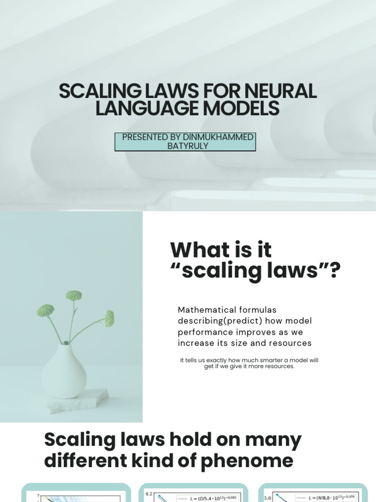 Scaling Laws for Neural Language Models | PDF