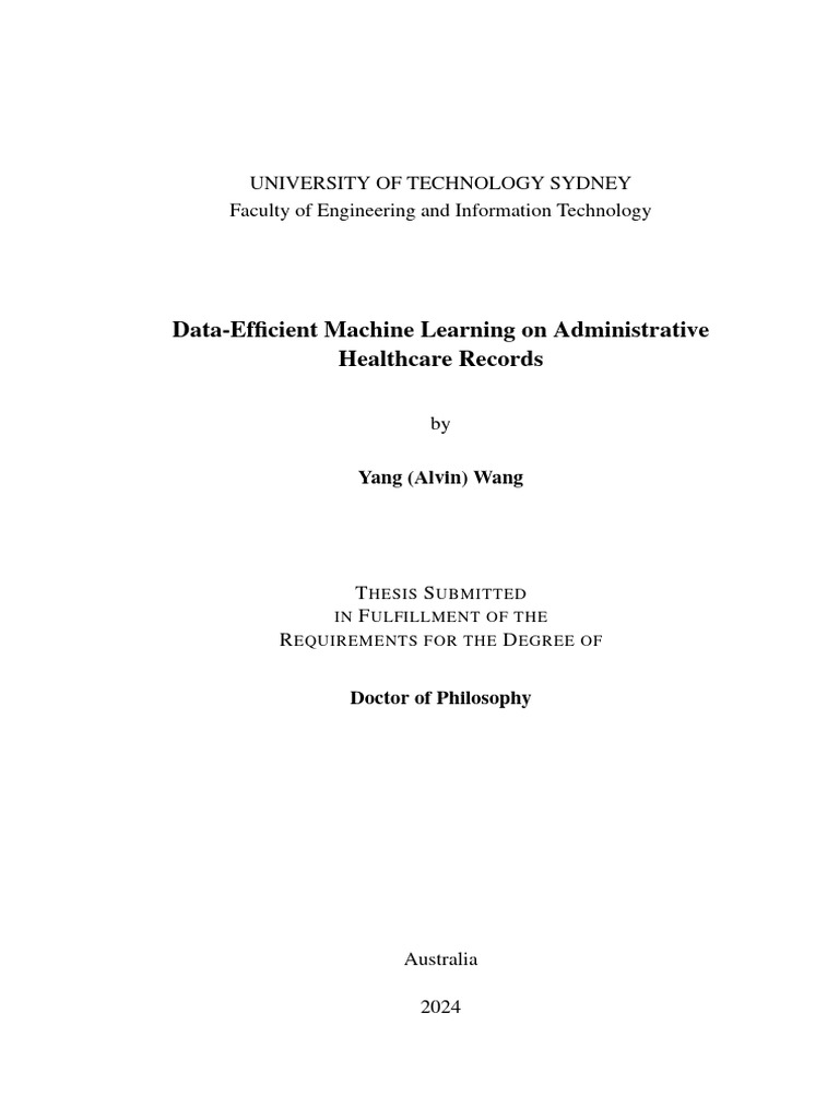 Data-Efficient Machine Learnin | PDF | Machine Learning | Medical Diagnosis