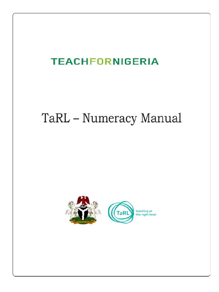 TFN TaRL Framework (Numeracy) | PDF | Learning | Concept