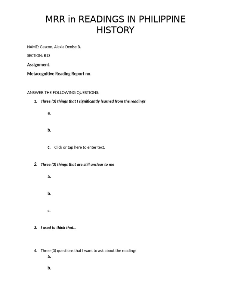 MRR in RPH | PDF