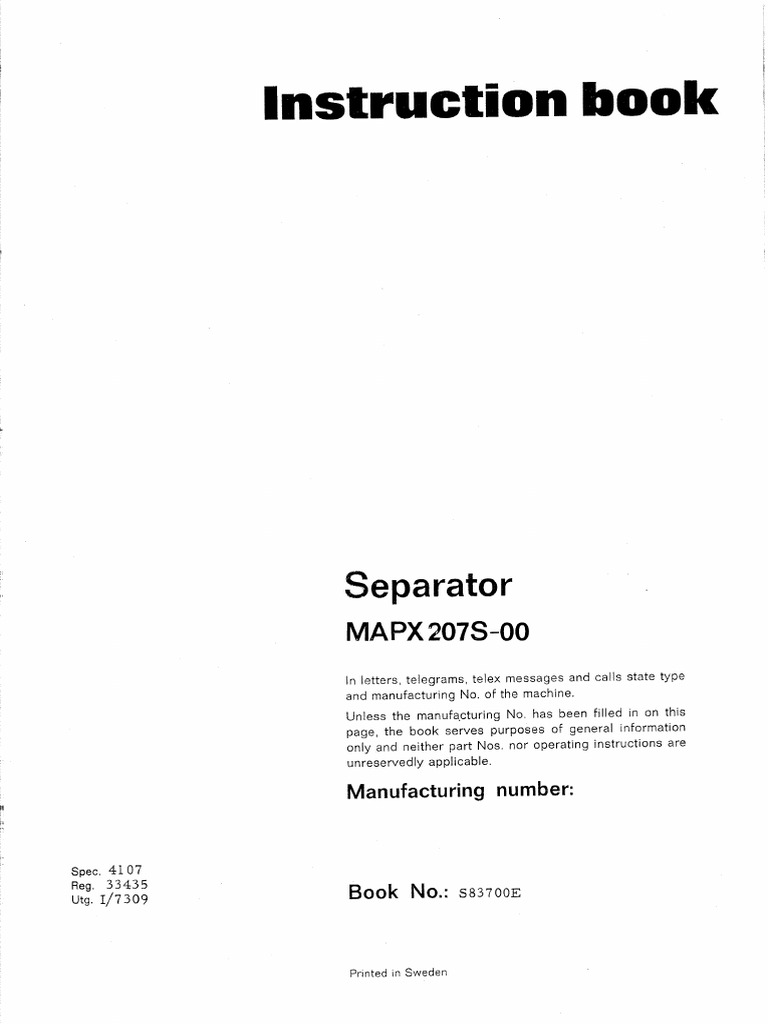 MAPX 207 Spare Parts Catalogue | PDF
