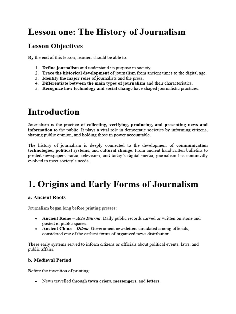 Lesson 1_3b3693c7951fd889ff9a157d498b5ed9 | PDF | Journalism | News