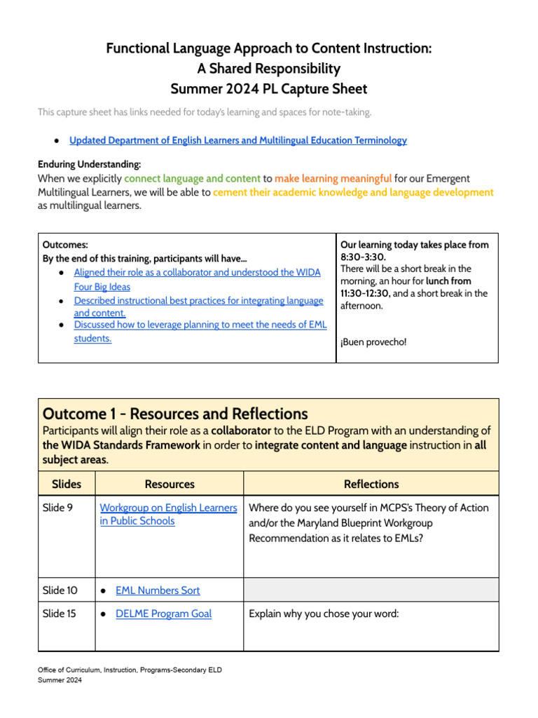 Secondary Functional Language Approach Capture Sheet 2024 | PDF ...