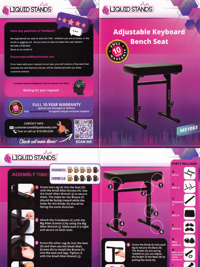 LIquid Stands Assembly Instructions | PDF
