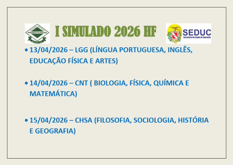 SIMULADO 2026-2 | PDF