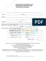 SSSO Ad Placement Form