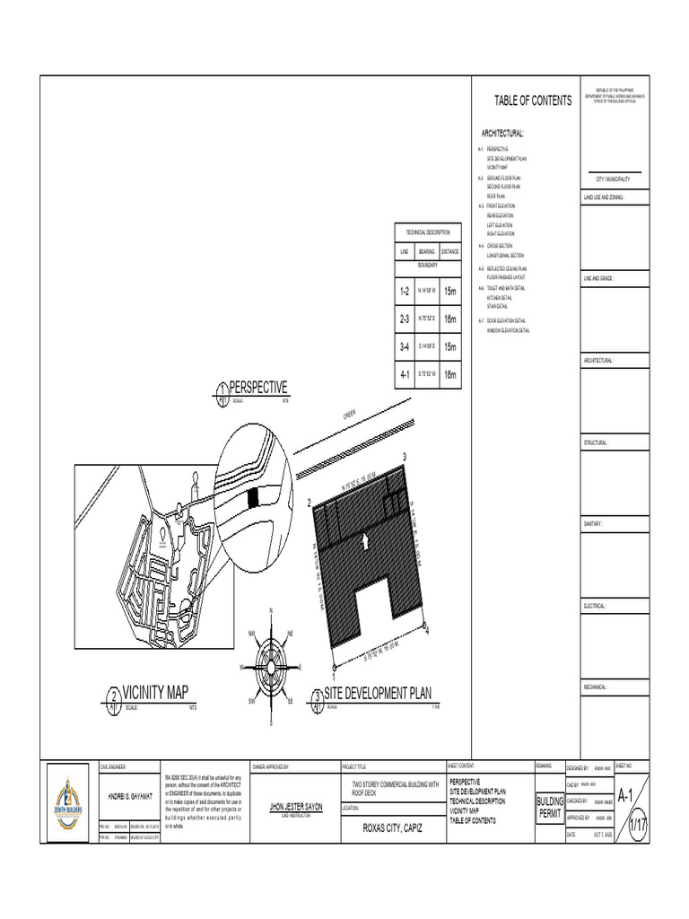 Site Dev and Vic Map For 2 Sto Comm BLDG | PDF | Civil Engineering