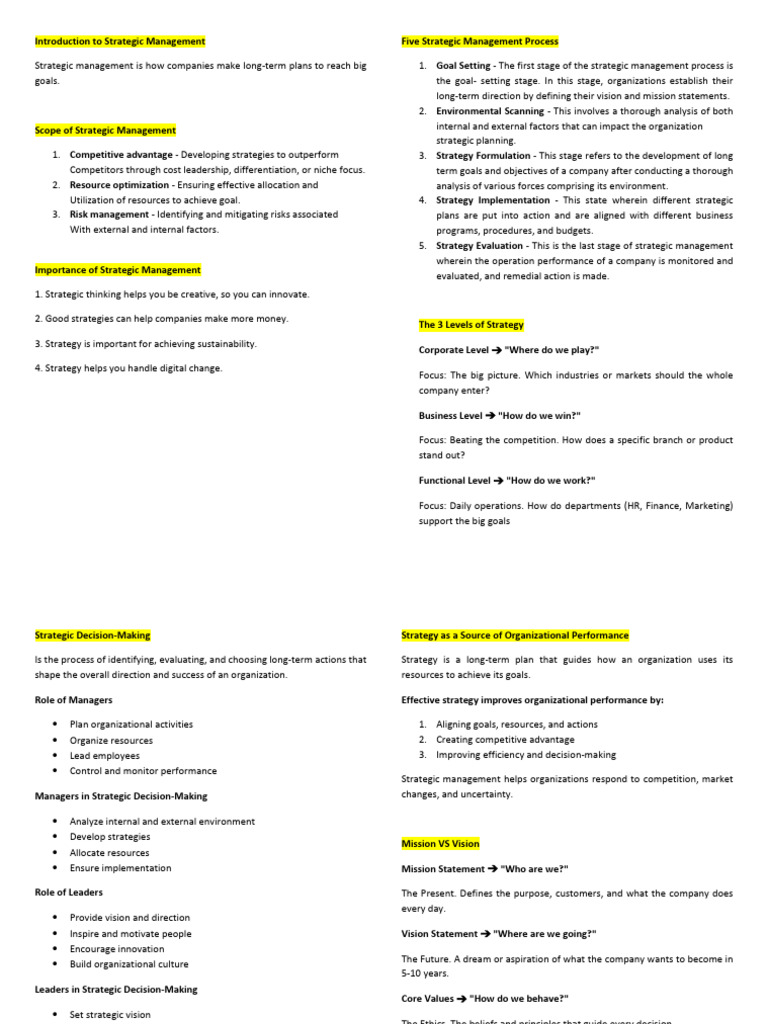 Strat Group 1 | PDF | Strategic Management | Goal