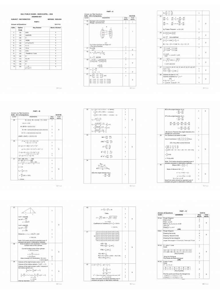 X Maths One Page PDF | PDF