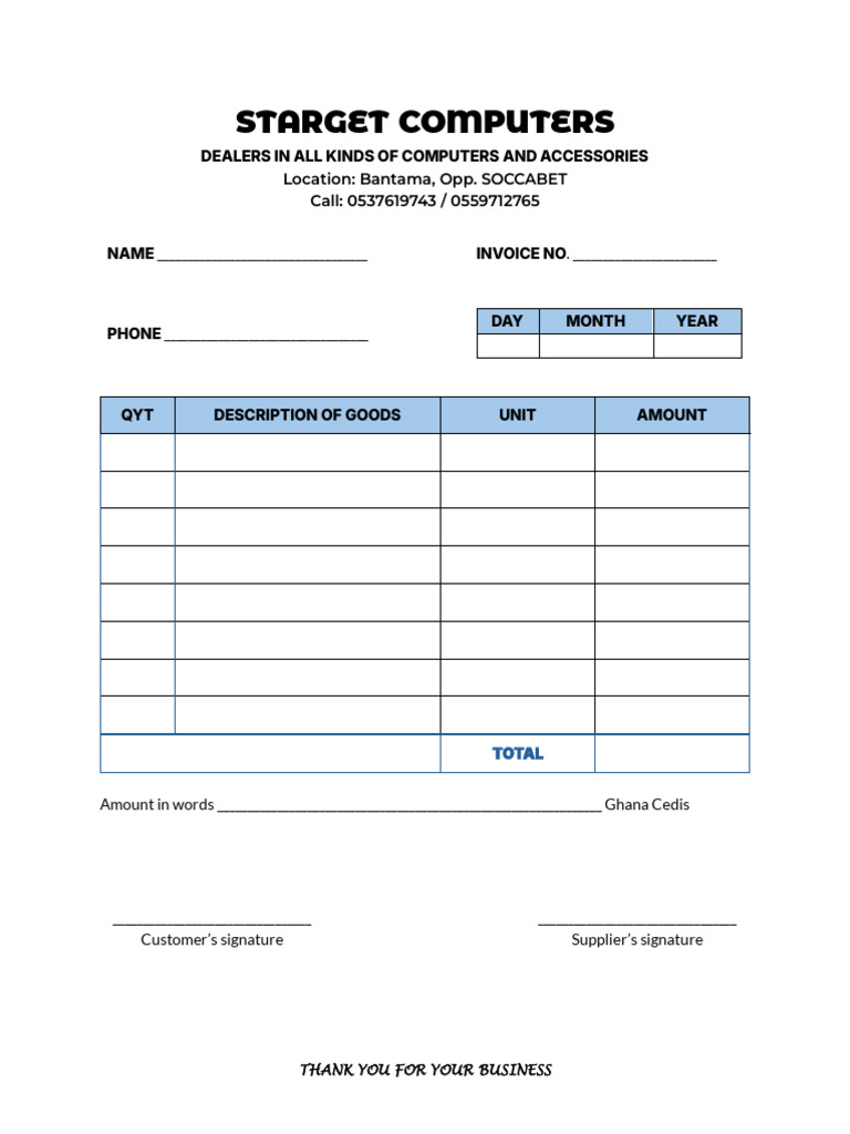 Invoice Sample | PDF