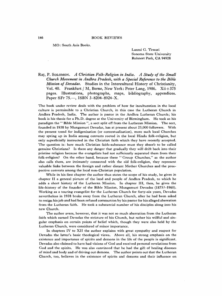 Asian Folklore Studies 46-1-1987 146-48 Fuchs Stephen | PDF | God In ...