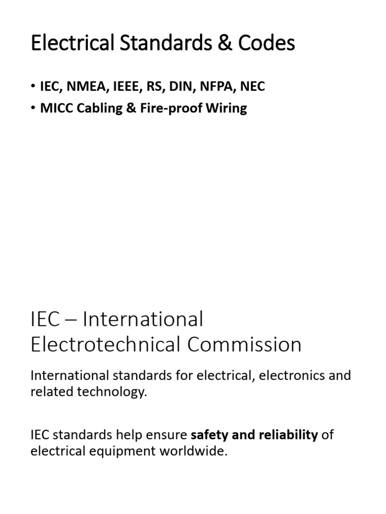 04. Electrical Standards and MICC Cabling | PDF | Electrical Wiring ...