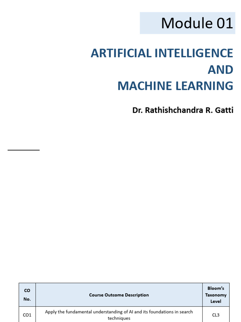 AIML Module01 | PDF | Machine Learning | Artificial Intelligence