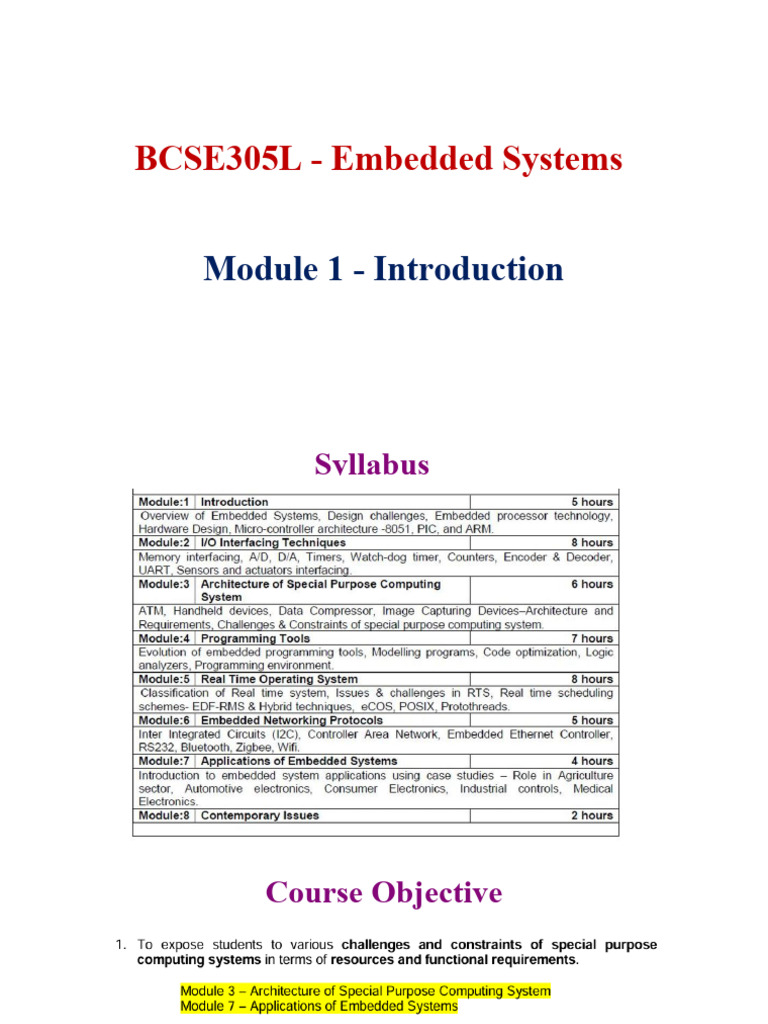Embedded Systems 101 | PDF | Embedded System | Central Processing Unit