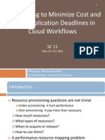 (SC11)Auto-Scaling to Minimize Cost and Meet Application  Deadlines in Cloud Workflows