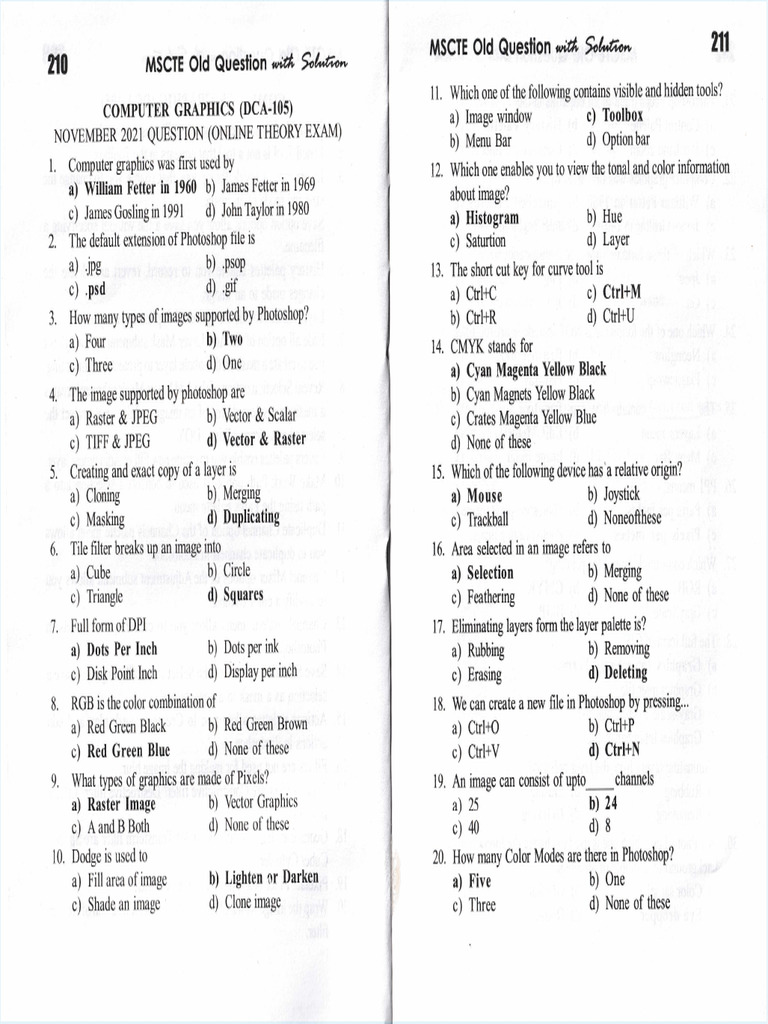 Dca 105 Question | PDF