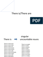 There is/There are Countable and Uncountable Nouns