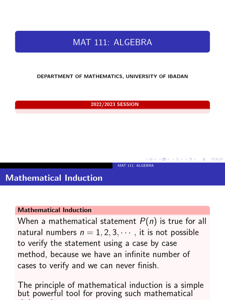 MAT 111 Lecture 7 (1) | PDF | Mathematical Objects | Discrete Mathematics