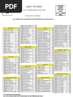 Cost To Cost Price List