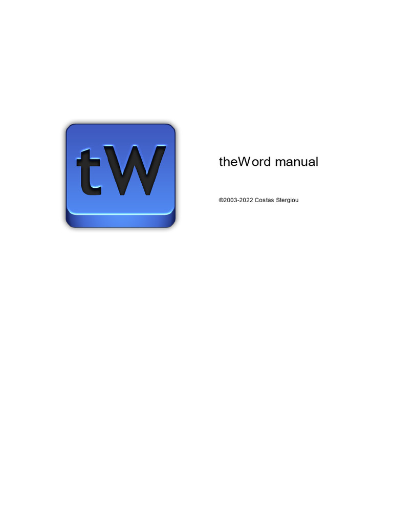 Theword | PDF | Window (Computing) | Computer File