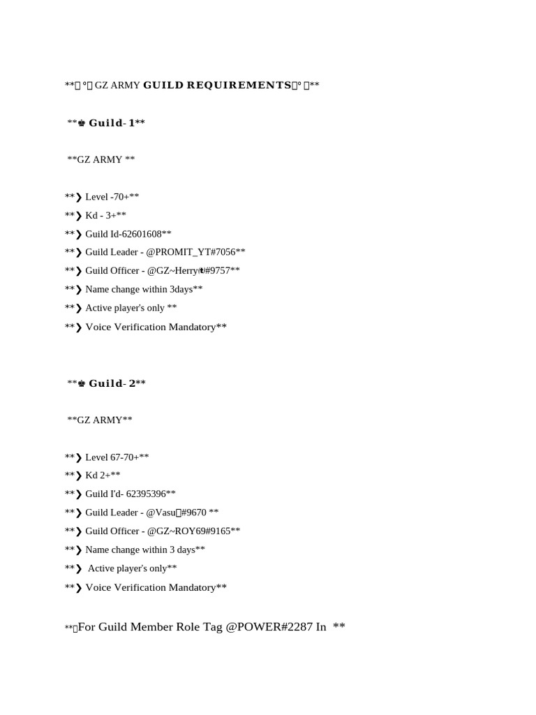 Guild | PDF