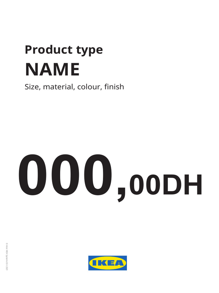 A4 Price Sign Template v2 | PDF
