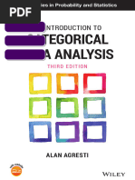 Introduction To Categorical Data Analysis 3rd Edition 1119405262