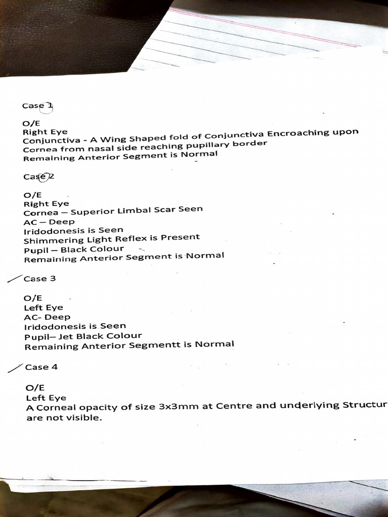 Ophthalmology Short Cases | PDF