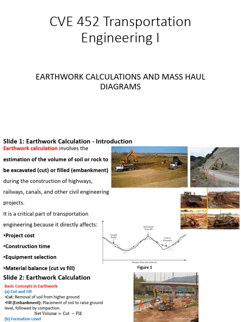 Slides on Earthwork Calculations | PDF | Area | Cartesian Coordinate System