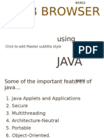 Build a Java Web Browser with GUI Components