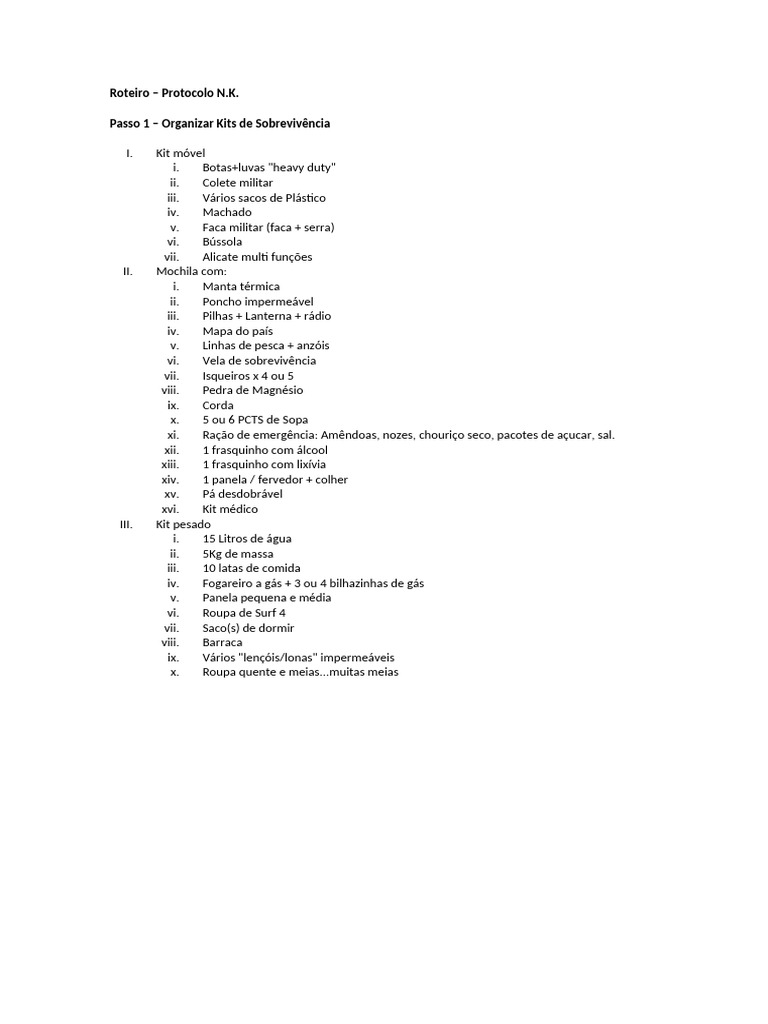 Protocolo NK | PDF
