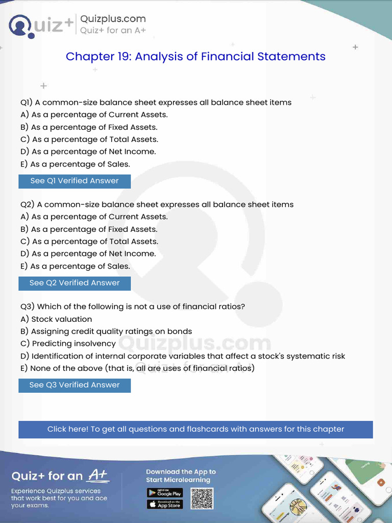 A Commonsize Balance Sheet Expresses All Balance Sheet Items | PDF ...
